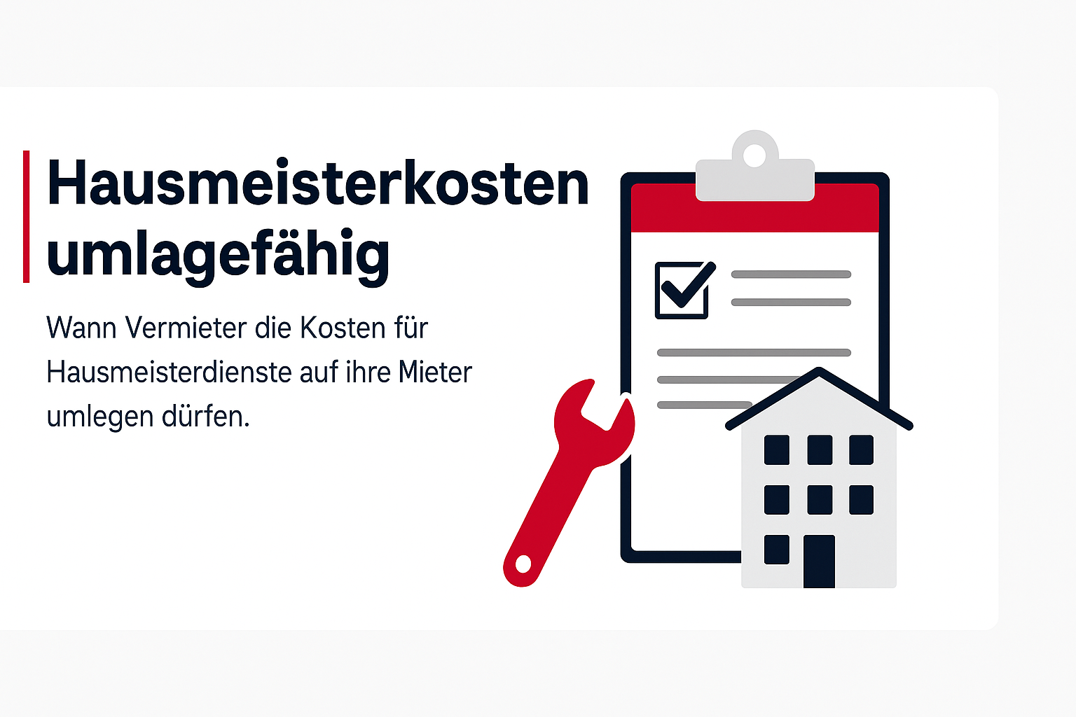 Hausmeisterkosten: Was Vermieter abrechnen dürfen — Nebenkosten & Betriebskosten | WohnMeta