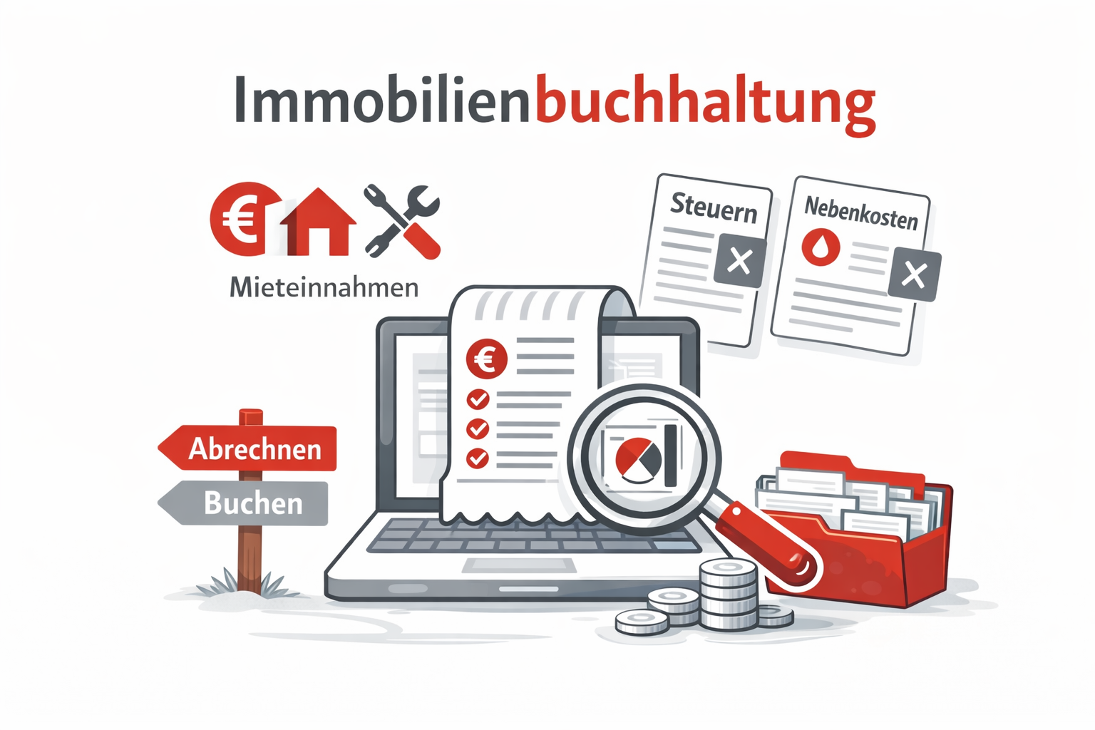 Was gehört zur Immobilienbuchhaltung — und was nicht? — Buchhaltung & Steuern | WohnMeta