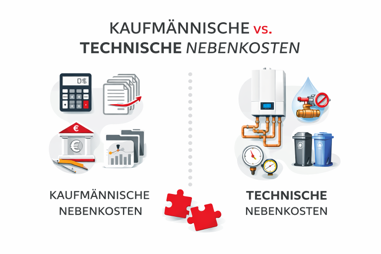 Kaufmännische vs. technische Nebenkosten – klare Abgrenzung für Vermieter und Investoren